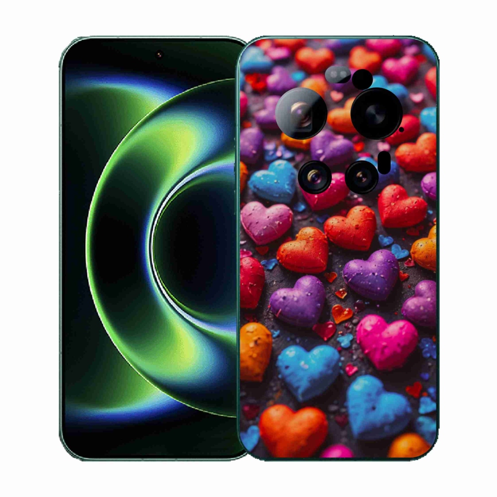 Gél borítás mmCase a Xiaomi 17 Ultra számára - színes szív