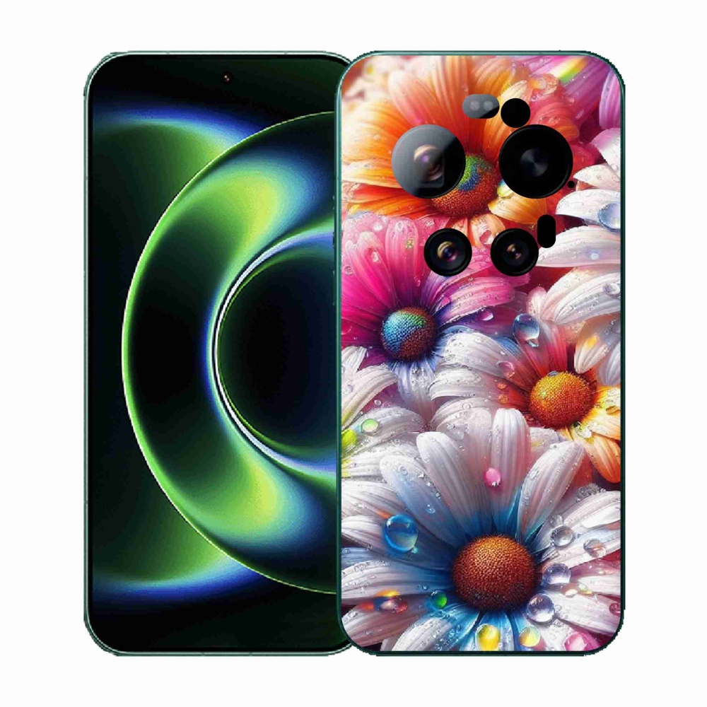 Gél borítás mmCase a Xiaomi 17 Ultra számára - színes százszorszépek