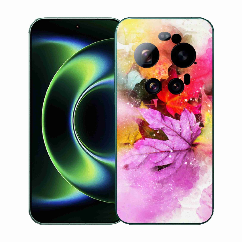 Gél borító mmCase a Xiaomi 17 Ultra számára - színes levelek