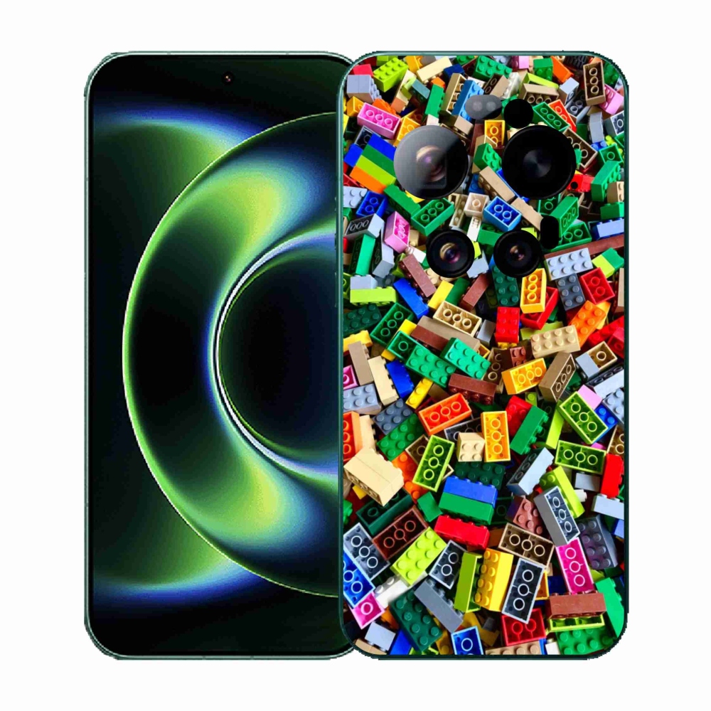 Gél borító mmCase a Xiaomi 17 Ultra számára - színes építőkockák