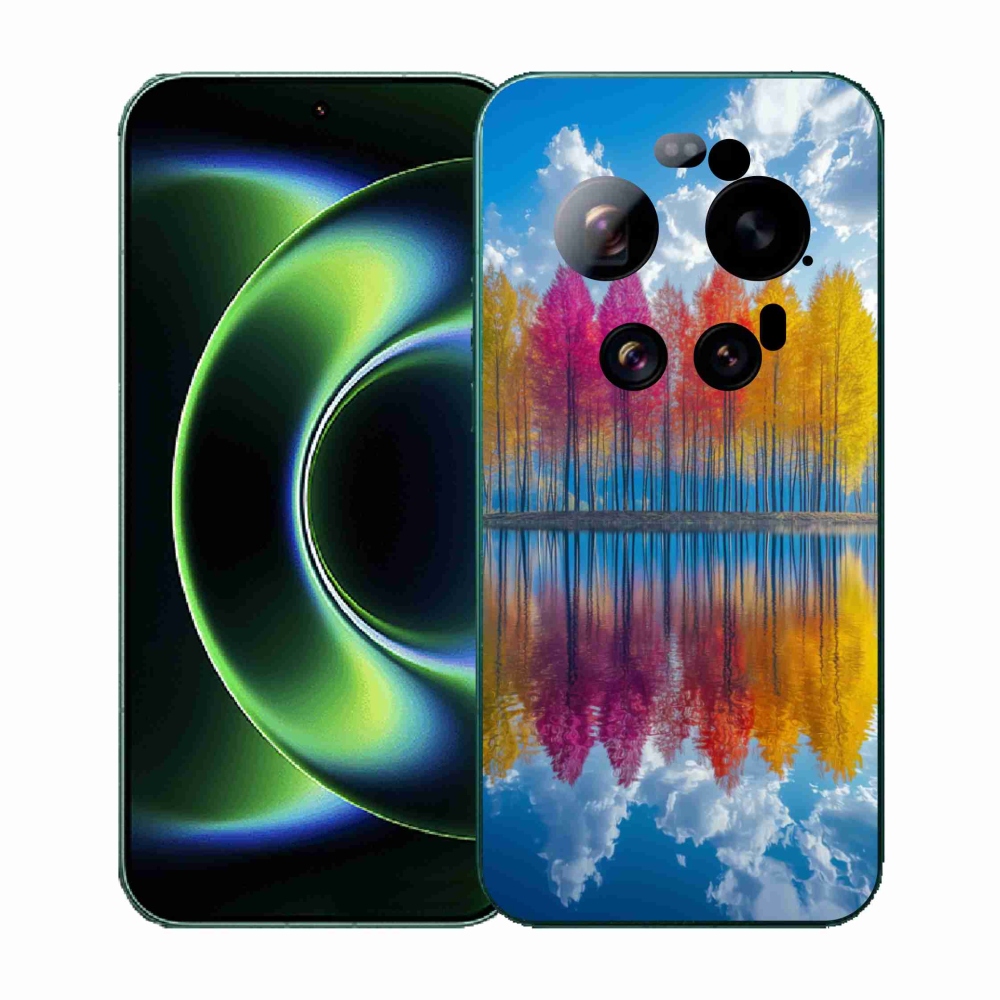 Gél borítás mmCase a Xiaomi 17 Ultra - színes fákhoz