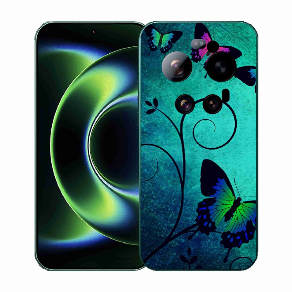 Gél borító mmCase a Xiaomi 17 Ultra számára - színes pillangók