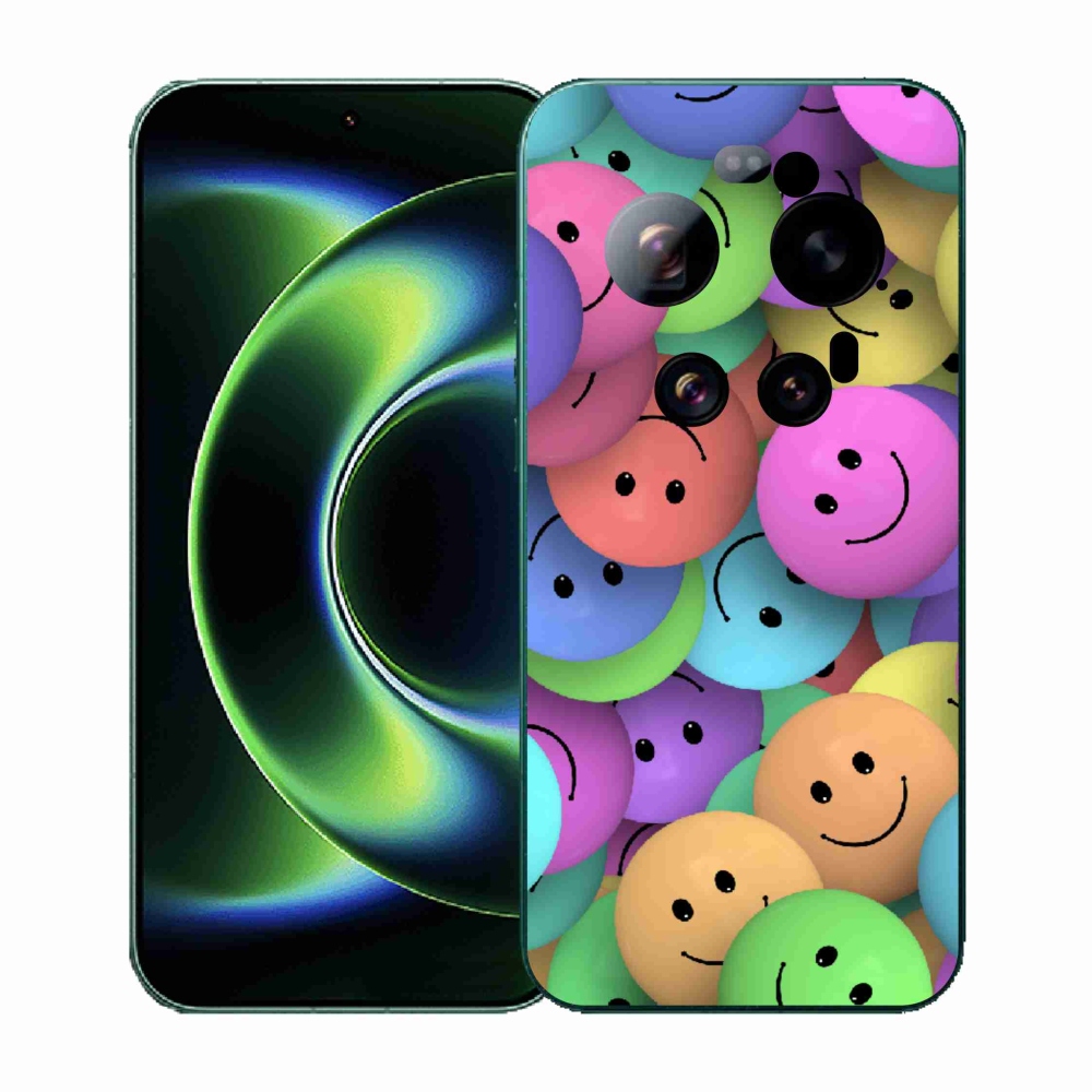 Gél borító mmCase a Xiaomi 17 Ultra számára - színes smiley-k