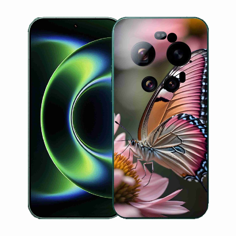 Gél borítás mmCase a Xiaomi 17 Ultra számára - színes pillangó