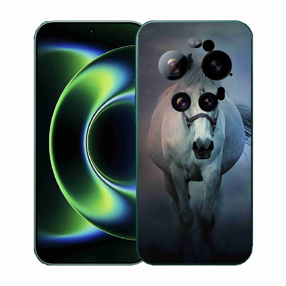 Gél borítás mmCase a Xiaomi 17 Ultra - futó fehér lóhoz