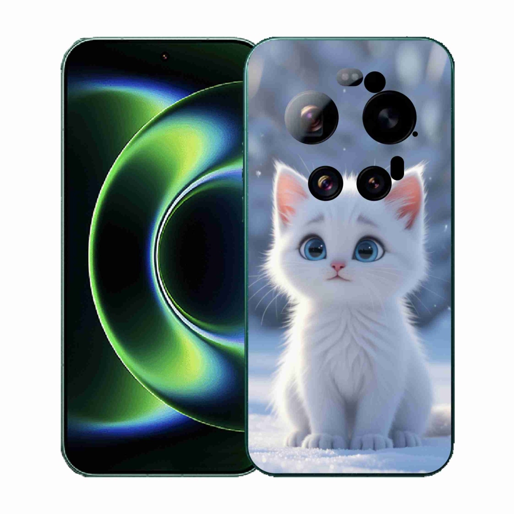 Gél borítás mmCase a Xiaomi 17 Ultra - fehér cica 3