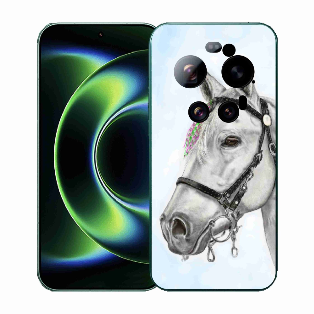 Gél borító mmCase a Xiaomi 17 Ultra - fehér ló 1