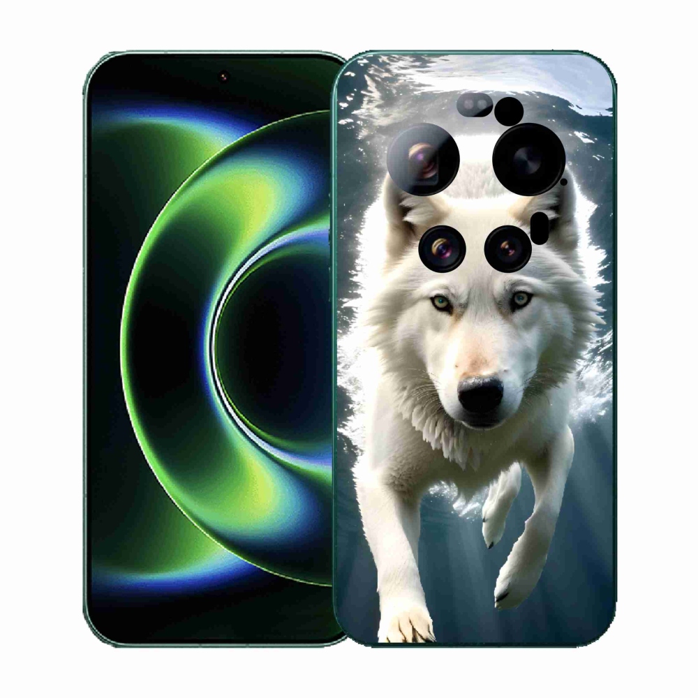 Gél borítás mmCase a Xiaomi 17 Ultra számára - fehér farkas