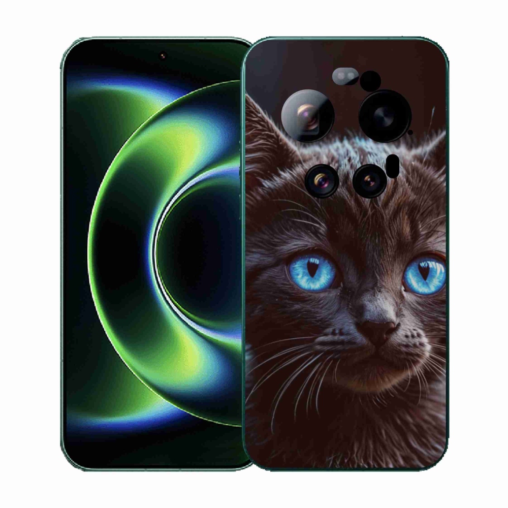 Gél borítás mmCase a Xiaomi 17 Ultra számára - fekete cica 2