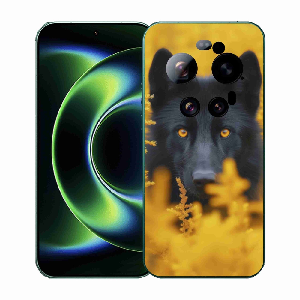 Gél borítás mmCase a Xiaomi 17 Ultra - fekete farkas 2