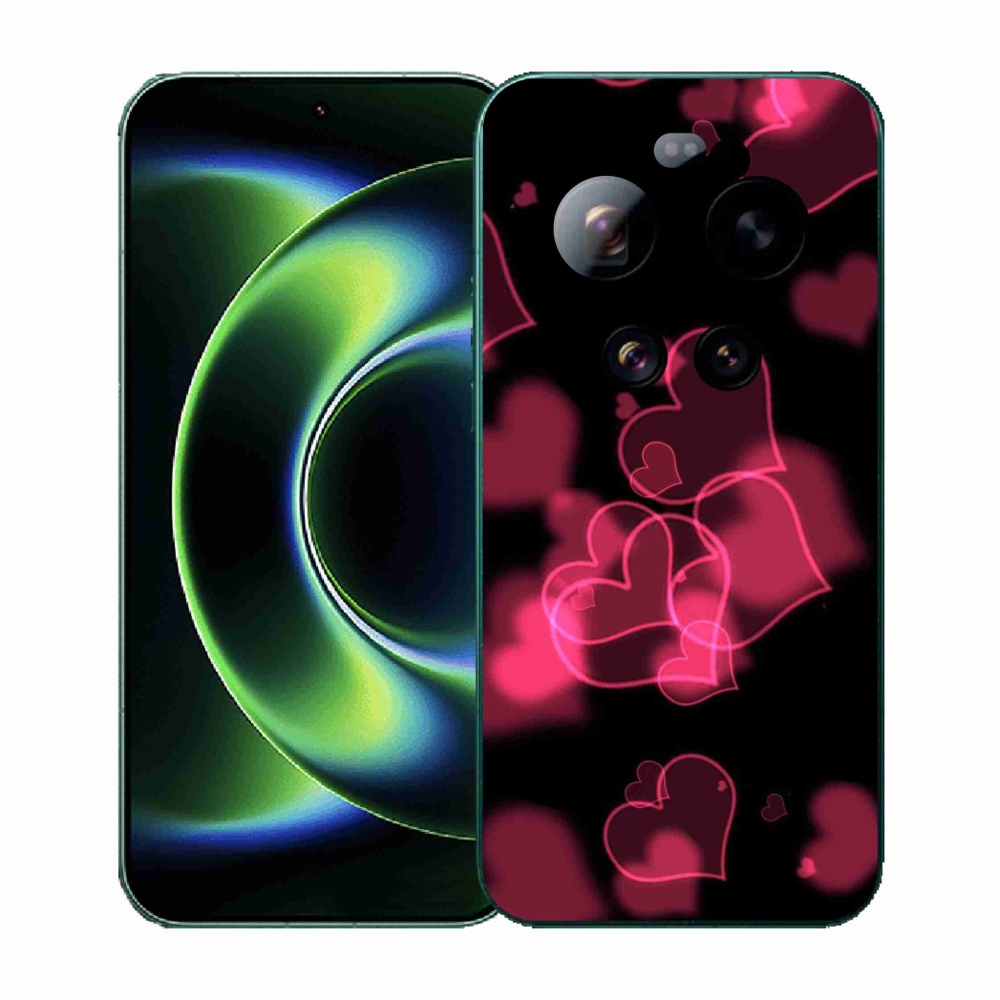 Gél borítás mmCase a Xiaomi 17 Ultra számára - piros szívek