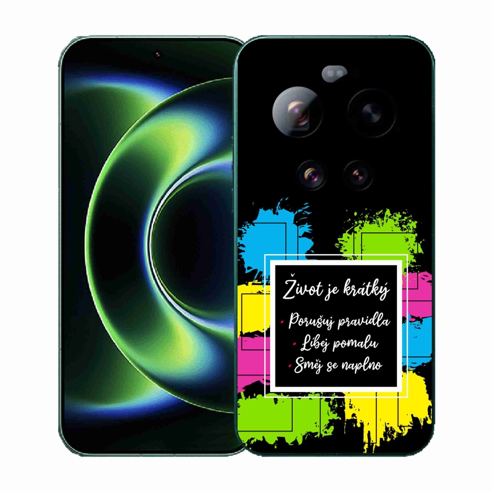 Gél borítás mmCase a Xiaomi 17 Ultra - idézem 5 fekete háttérrel