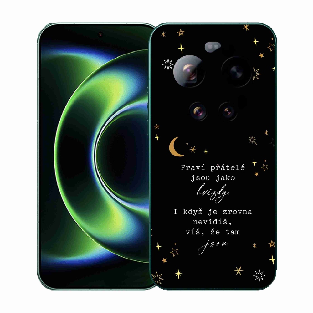 Gél borító mmCase a Xiaomi 17 Ultra - Idézet 6 fekete háttérrel