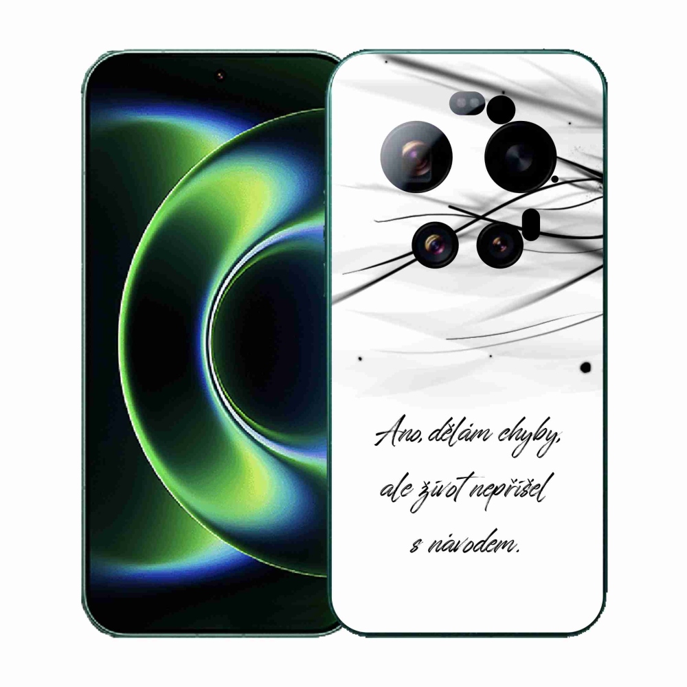 Gél borítás mmCase a Xiaomi 17 Ultra számára - idézem fehér háttér