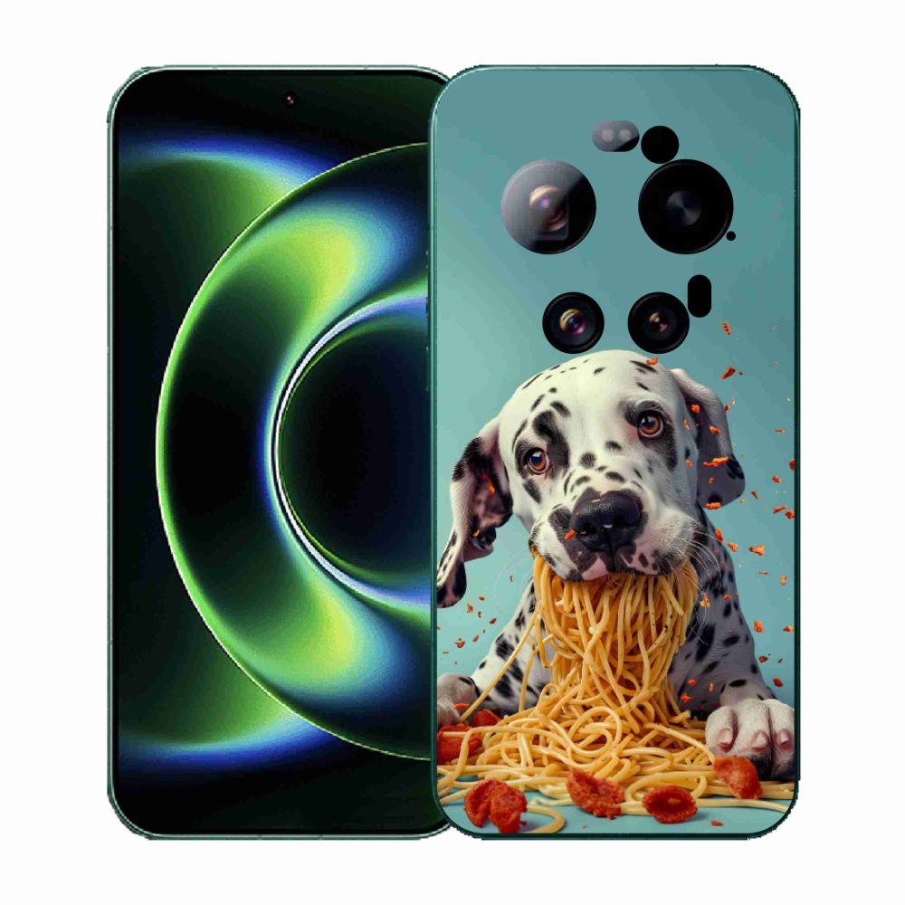 Gél borítás mmCase a Xiaomi 17 Ultra számára - Dalmát és spagetti