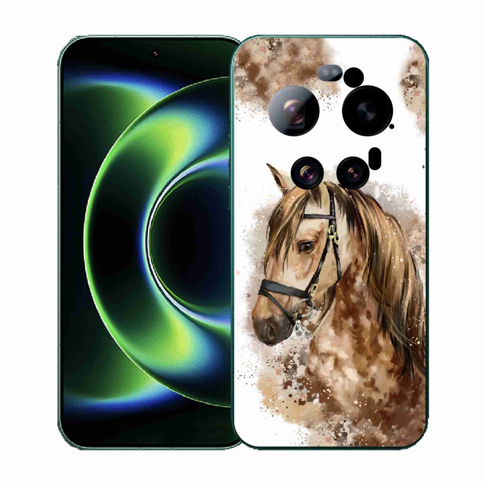 Gél borítás mmCase a Xiaomi 17 Ultra - barna rajzfilm lóhoz