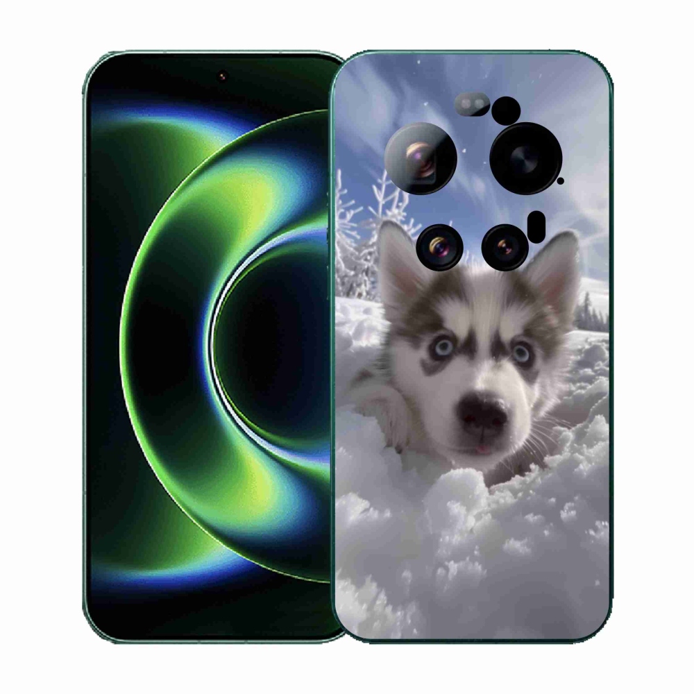 Gél borítás mmCase a Xiaomi 17 Ultra - husky a hóban