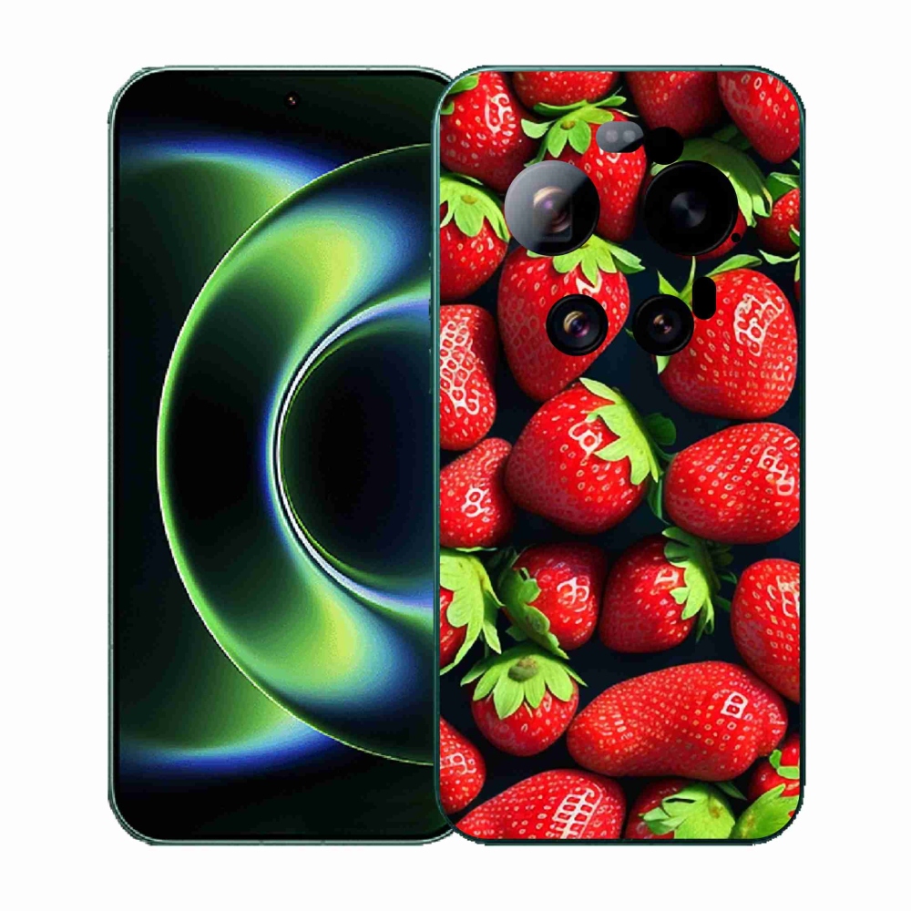 Gél borítás mmCase a Xiaomi 17 Ultra számára - eper