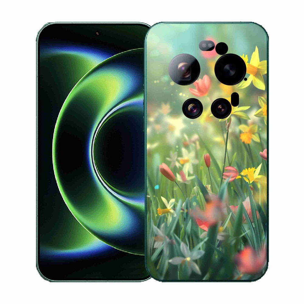 Gél borító mmCase a Xiaomi 17 Ultra számára - tavaszi virágok