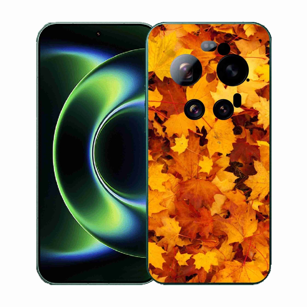 Gél borítás mmCase a Xiaomi 17 Ultra számára - juharlevelek