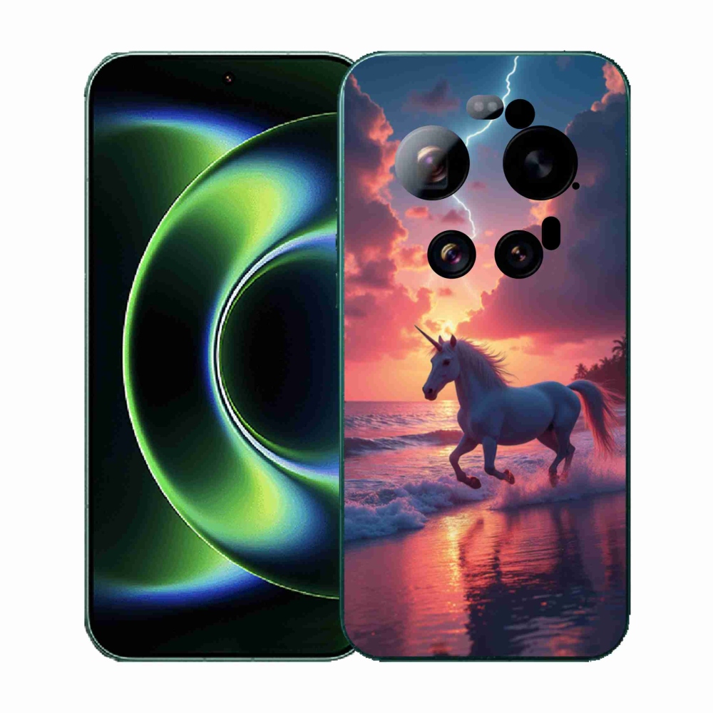 Gél borító mmCase a Xiaomi 17 Ultra számára - egyszarvú a tengerparton