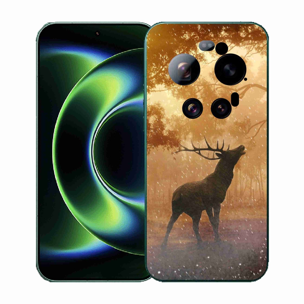 Gél borítás mmCase a Xiaomi 17 Ultra számára - szarvas a szarvasbőgésben