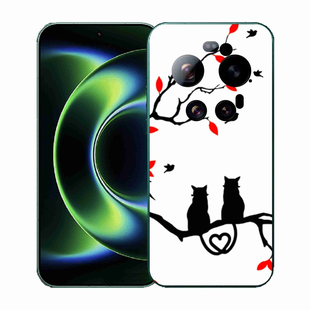 Gél borítás mmCase a Xiaomi 17 Ultra számára - macska szeretet