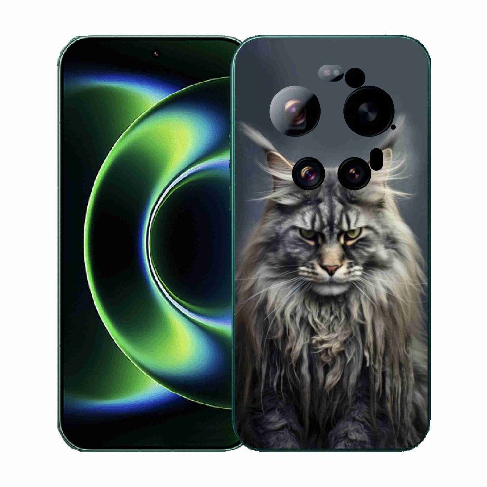 Gél borítás mmCase a Xiaomi 17 Ultra számára - macskaszem nézet 4