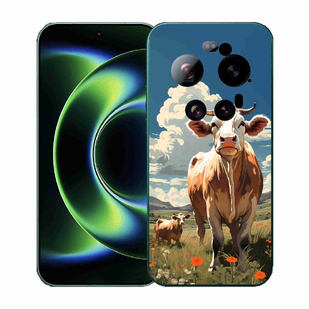 Gél borítás mmCase a Xiaomi 17 Ultra számára - tehenek a réten