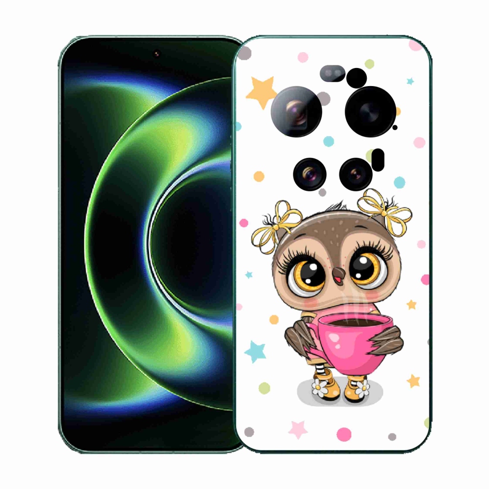 Gél borítás mmCase a Xiaomi 17 Ultra számára - rajzfilm bagoly