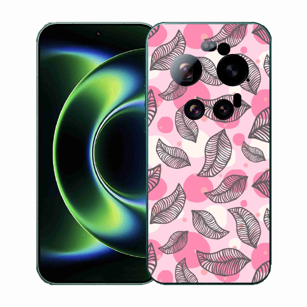 Gél borító mmCase a Xiaomi 17 Ultra számára - rajzfilmes hulló levelek