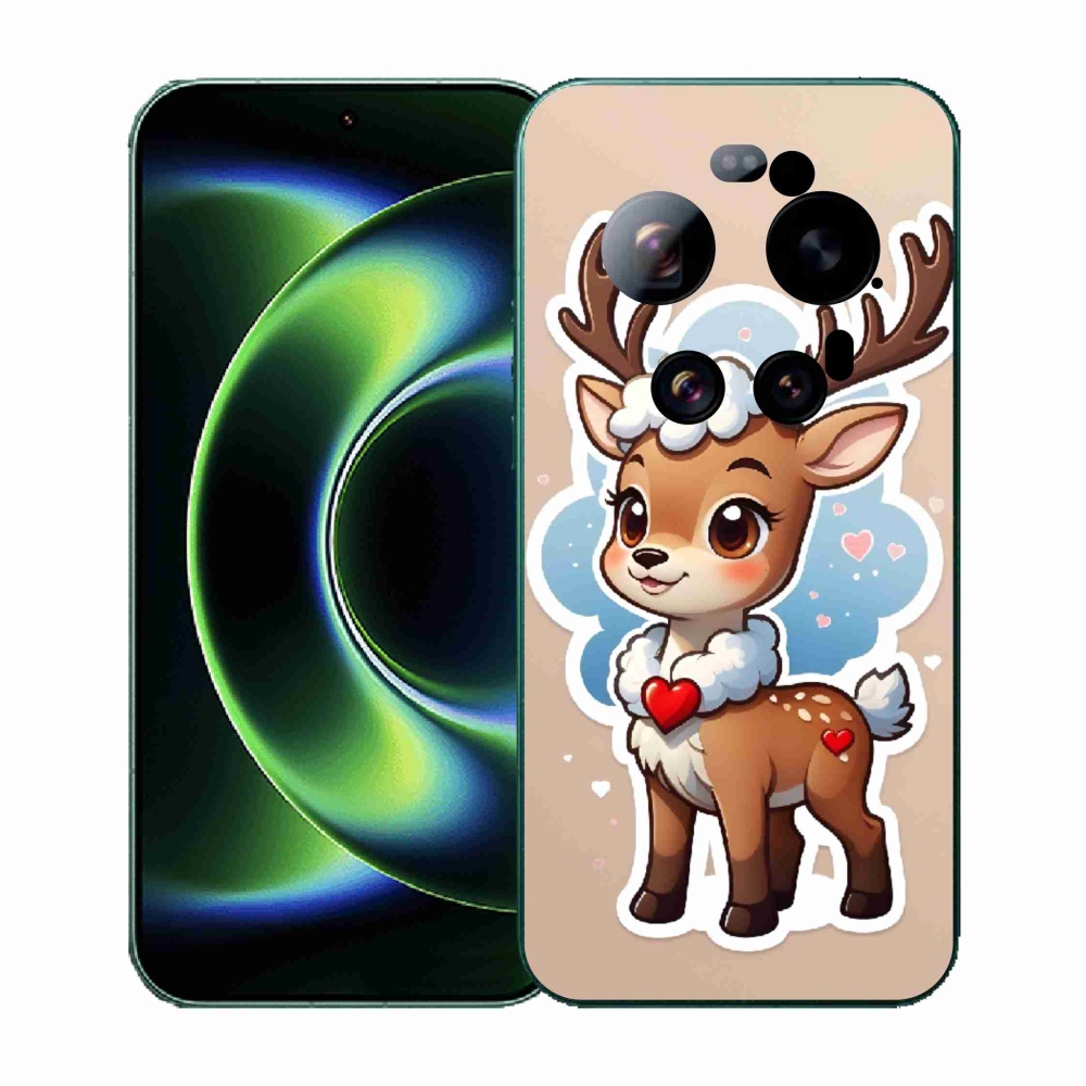 Gél borító mmCase a Xiaomi 17 Ultra számára - rajzfilm rénszarvas