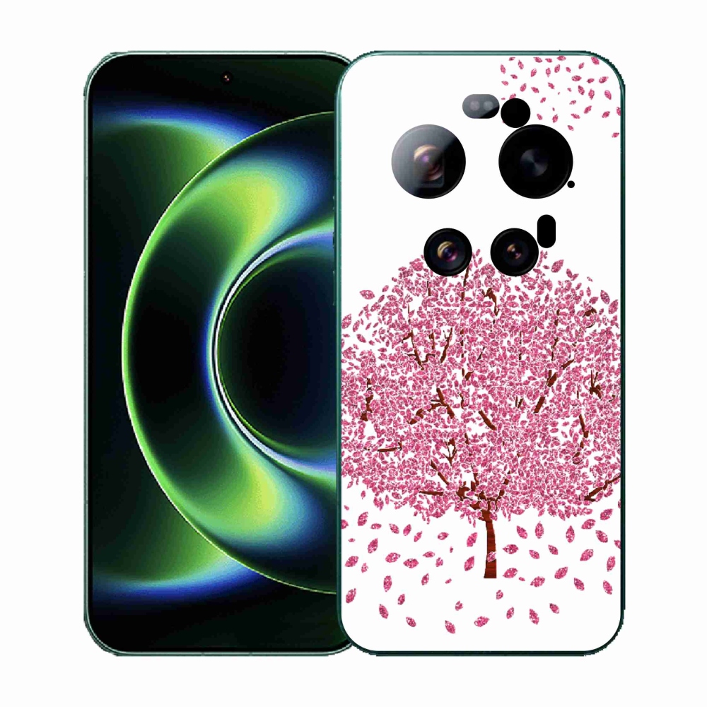 Gél borító mmCase a Xiaomi 17 Ultra számára - rajzfilmfa levelekkel