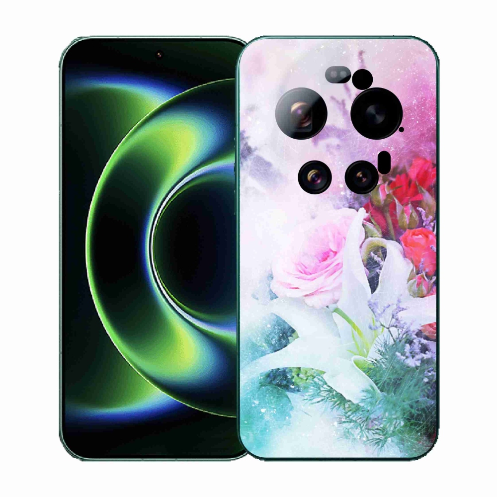 Gél borító mmCase a Xiaomi 17 Ultra - virágok 4