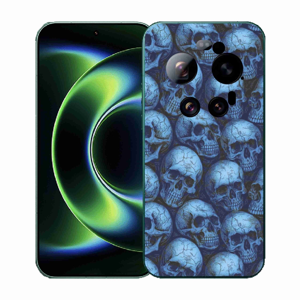 Gél borítás mmCase a Xiaomi 17 Ultra számára - koponyák