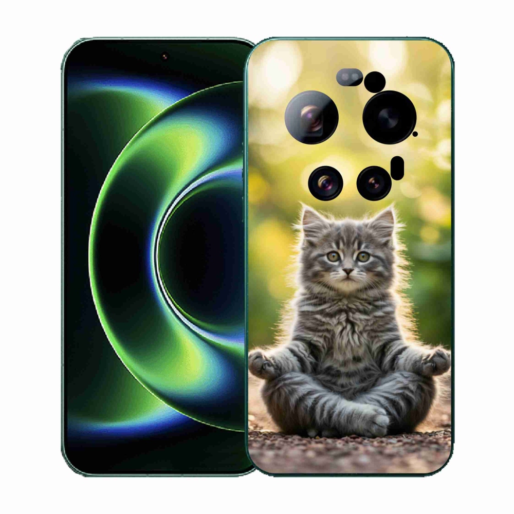 Gél borítás mmCase a Xiaomi 17 Ultra számára - meditáló cica
