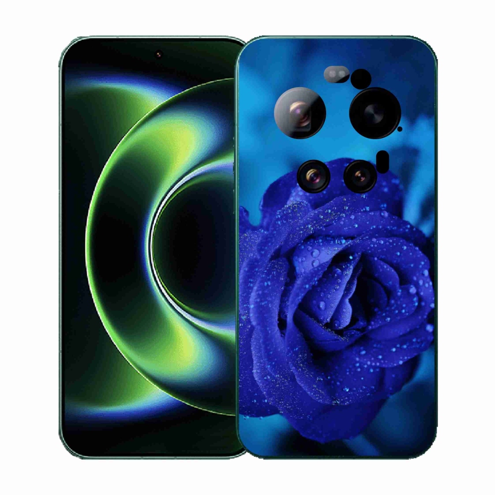 Gél borítás mmCase a Xiaomi 17 Ultra számára - kék rózsa