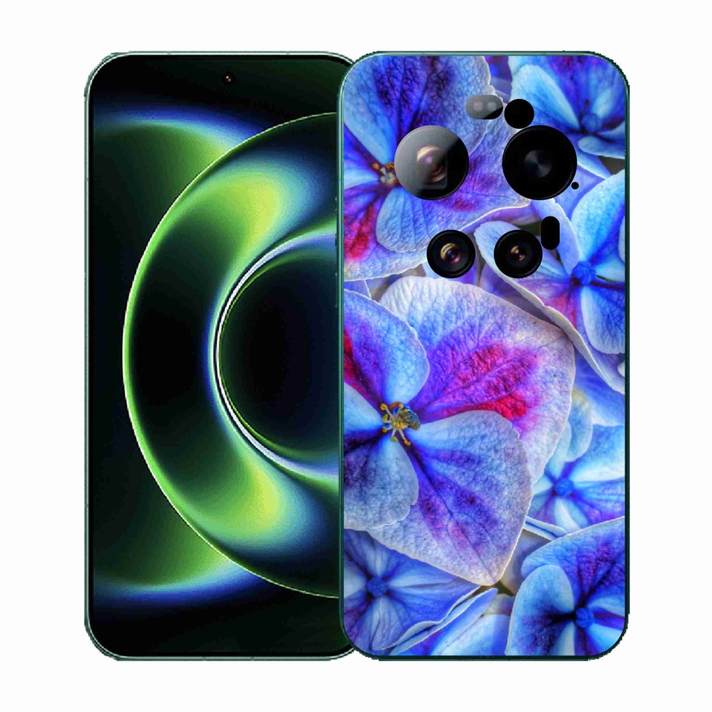 Gél borító mmCase a Xiaomi 17 Ultra - kék virágok 1