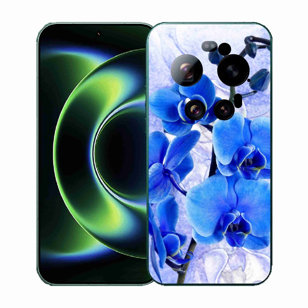 Gél borítás mmCase a Xiaomi 17 Ultra számára - kék virágok