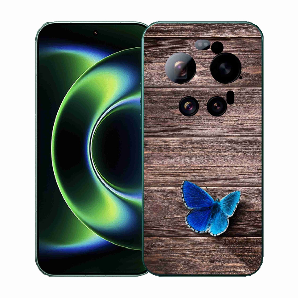 Gél borítás mmCase a Xiaomi 17 Ultra - kék pillangó 1