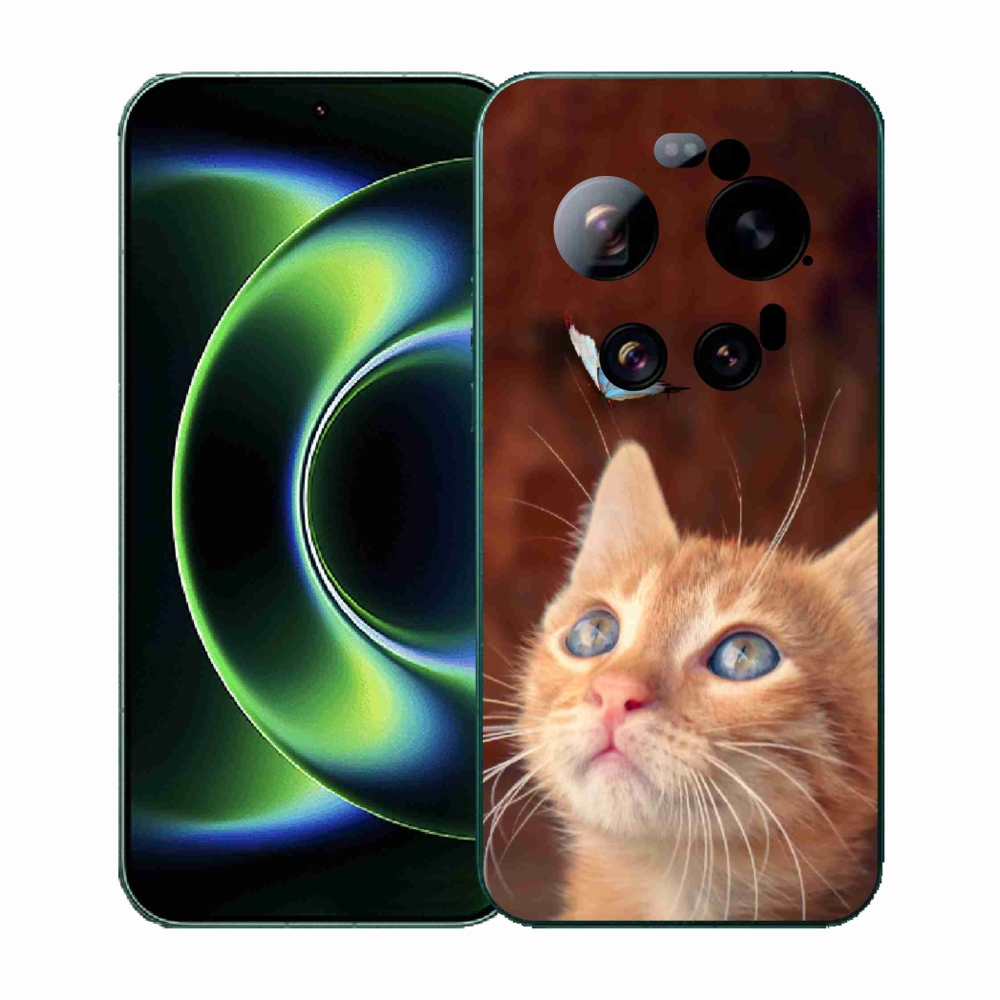 Gél borítás mmCase a Xiaomi 17 Ultra számára - pillangó és cica