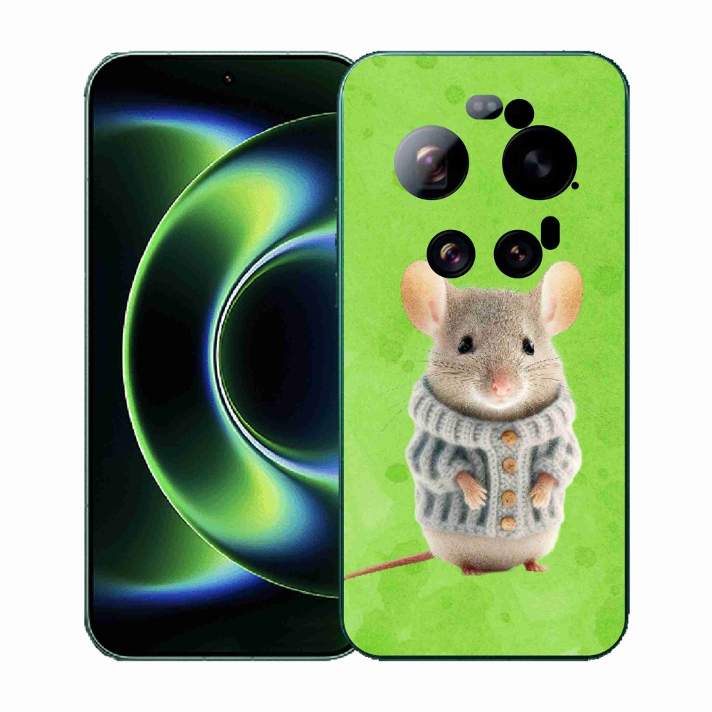 Gél borítás mmCase a Xiaomi 17 Ultra - egér pulóverben