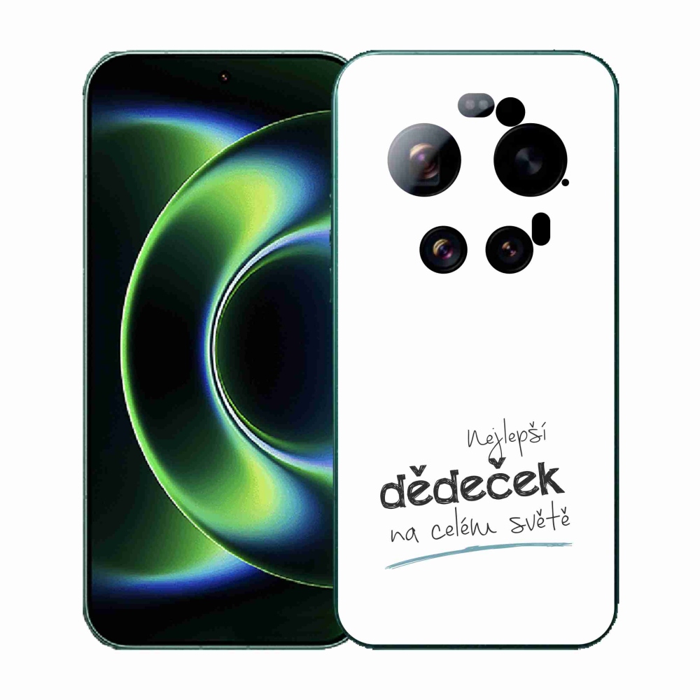 Gél borító mmCase a Xiaomi 17 Ultra - a legjobb nagypapa 3 fehér háttérrel