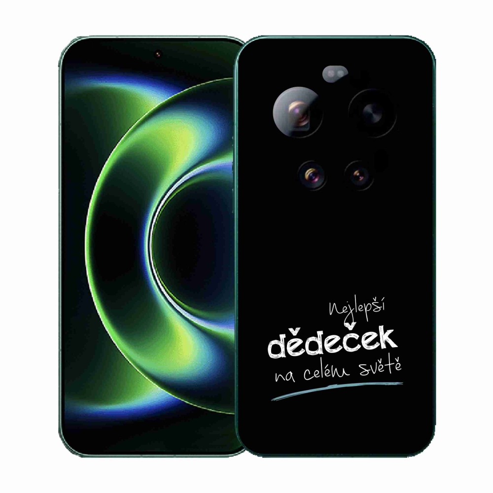 Gél borító mmCase a Xiaomi 17 Ultra - a legjobb nagypapa 3 fekete háttérrel