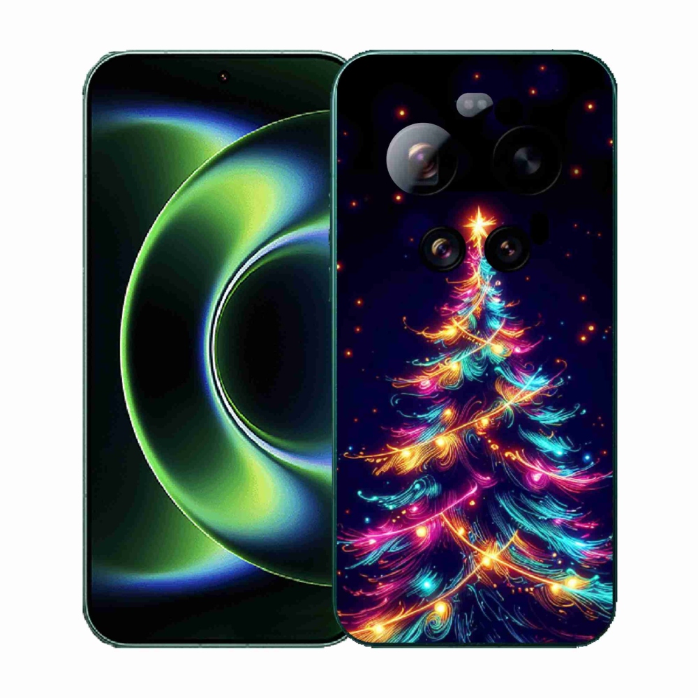 Gél borítás mmCase a Xiaomi 17 Ultra számára - neon karácsonyfa