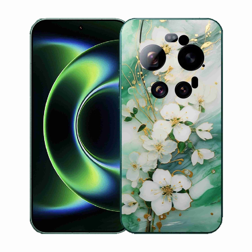 Gél borító mmCase a Xiaomi 17 Ultra számára - finom virágok