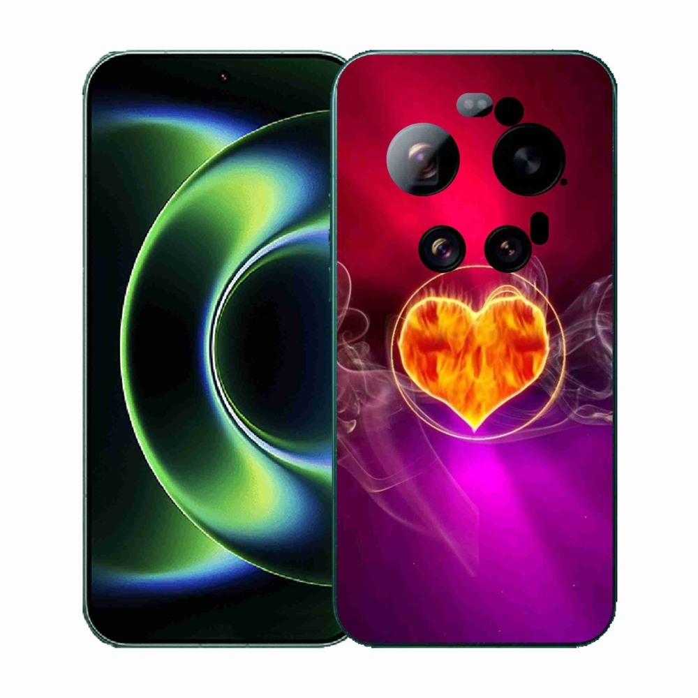 Gél borítás mmCase a Xiaomi 17 Ultra számára - tüzes szív