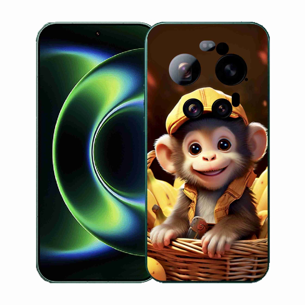 Gél borítás mmCase a Xiaomi 17 Ultra - majom a kosárban