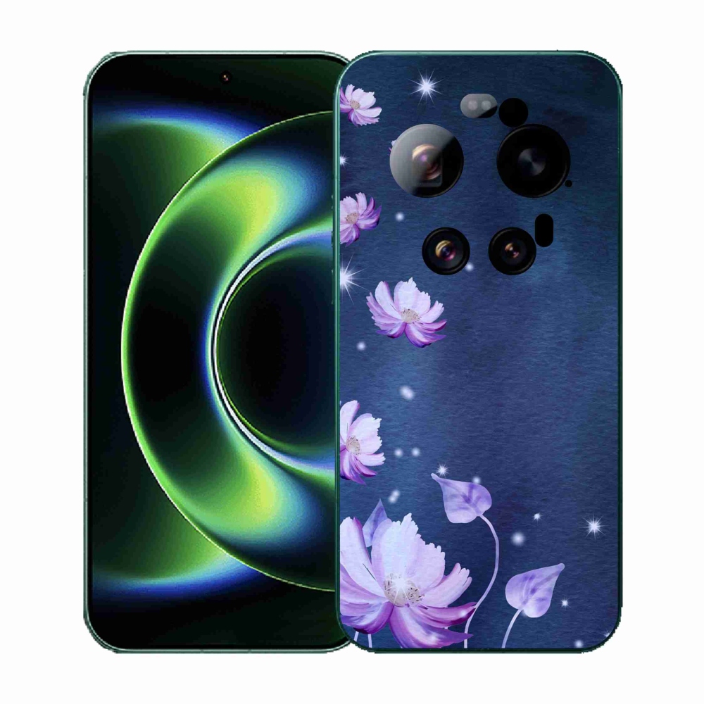 Gél borító mmCase a Xiaomi 17 Ultra számára - hulló virágok