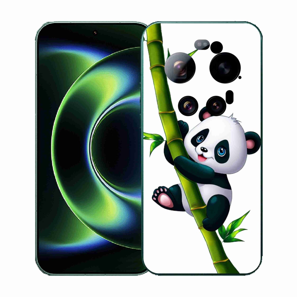 Gél borítás mmCase a Xiaomi 17 Ultra számára - panda a bambuszon